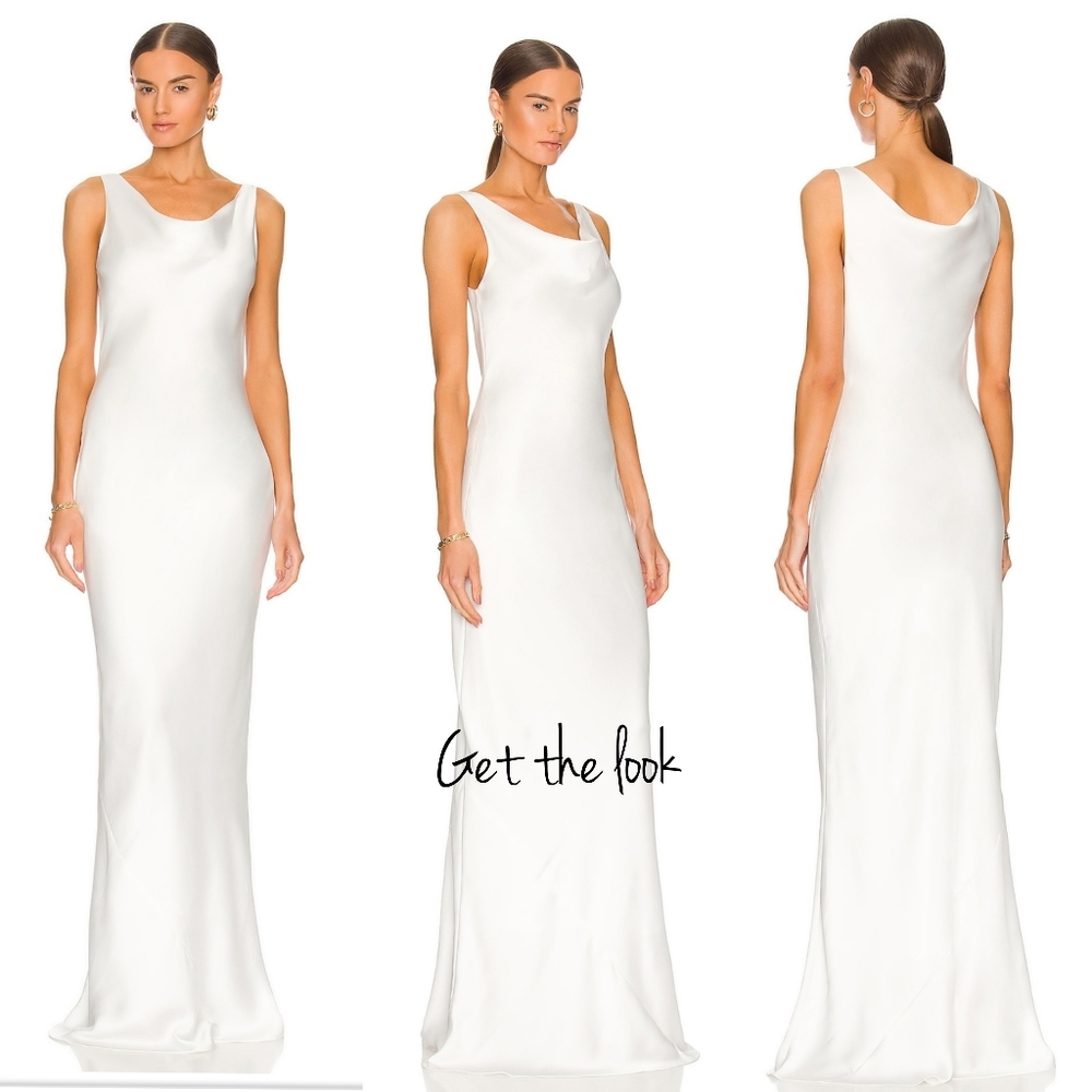 White Maxi Long Sleeveless Classic Sheath Dress Gown